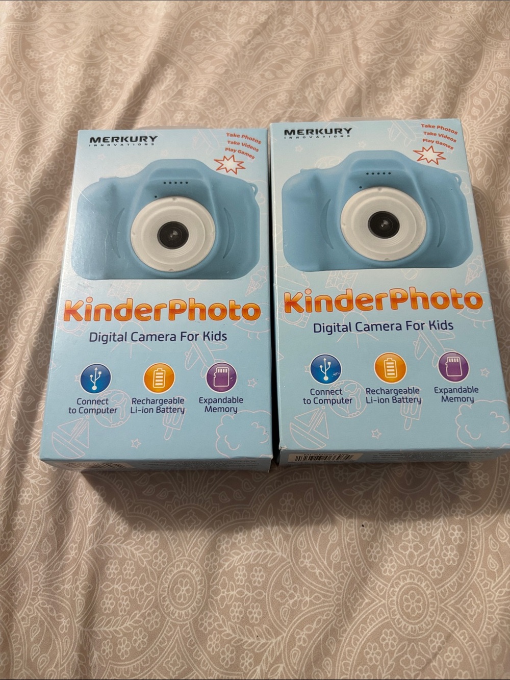 NIB  Merkury KinderPhoto Digital Camera for Kids - Blue (Set of 2)